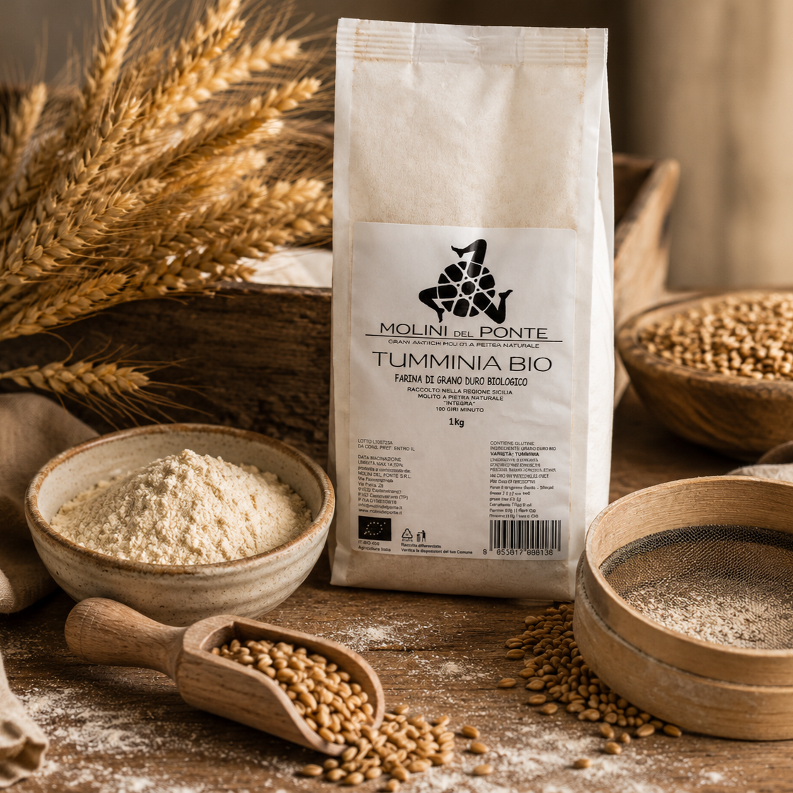 FARINA BIOLOGICA DI GRANO DURO ANTICO SICILIANO - TUMMINIA