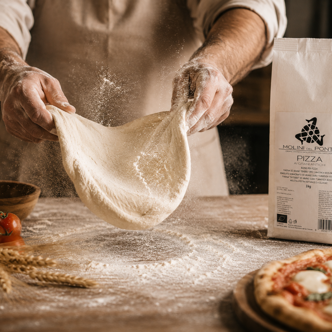MISCELA DI FARINA E SEMOLA BIOLOGICHE DI GRANI ANTICHI SICILIANI - PIZZA