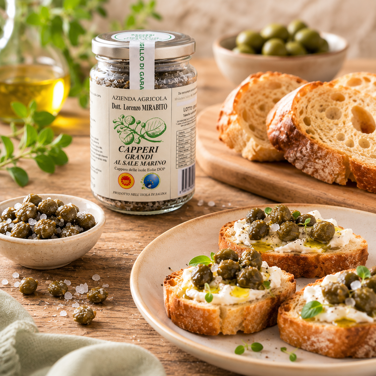 CAPPERO DELLE ISOLE EOLIE DOP - CAPPERI GRANDI AL SALE MARINO