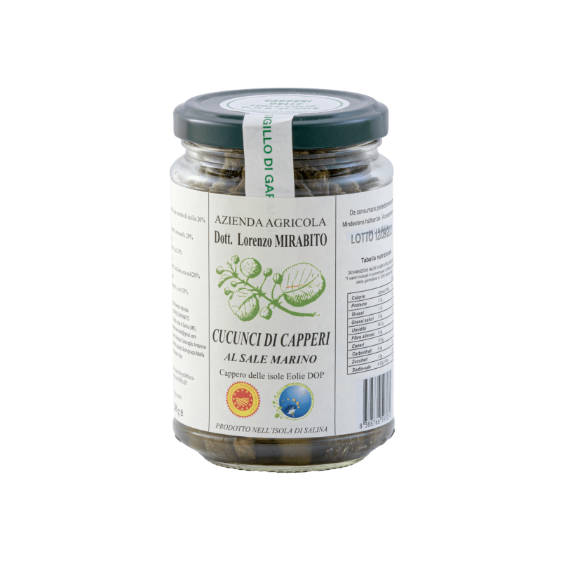 CAPPERO DELLE ISOLE EOLIE DOP - CUCUNCI DI CAPPERI AL SALE MARINO CAPPERO DELLE ISOLE EOLIE DOP - CUCUNCI DI CAPPERI AL SALE MARINO